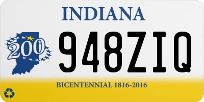 IN license plate 948ZIQ
