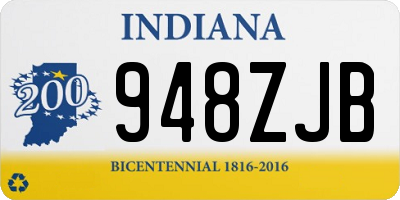 IN license plate 948ZJB