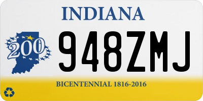 IN license plate 948ZMJ