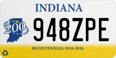 IN license plate 948ZPE