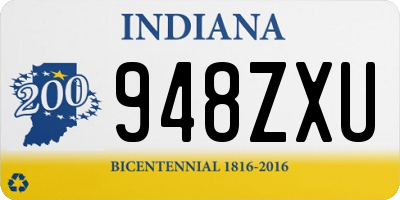 IN license plate 948ZXU