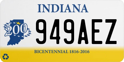IN license plate 949AEZ