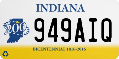 IN license plate 949AIQ