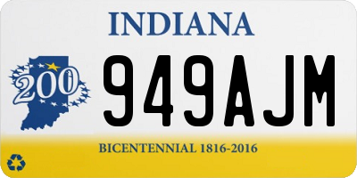 IN license plate 949AJM