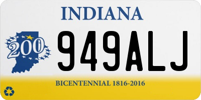 IN license plate 949ALJ
