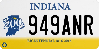 IN license plate 949ANR
