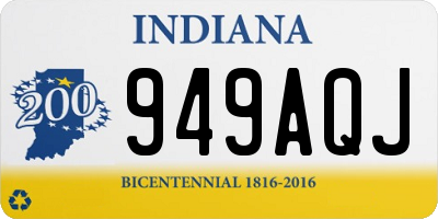 IN license plate 949AQJ