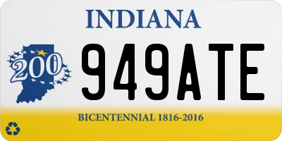 IN license plate 949ATE