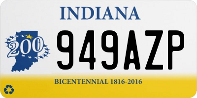 IN license plate 949AZP