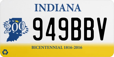 IN license plate 949BBV