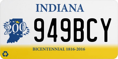 IN license plate 949BCY