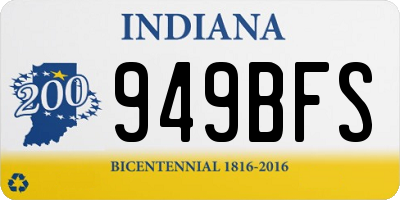 IN license plate 949BFS