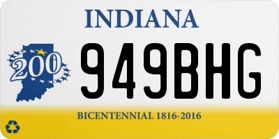 IN license plate 949BHG