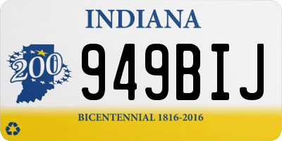 IN license plate 949BIJ