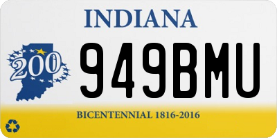 IN license plate 949BMU