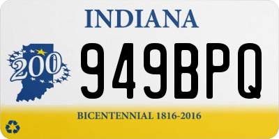 IN license plate 949BPQ
