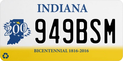 IN license plate 949BSM