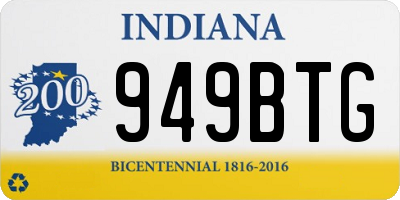 IN license plate 949BTG
