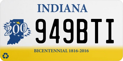 IN license plate 949BTI