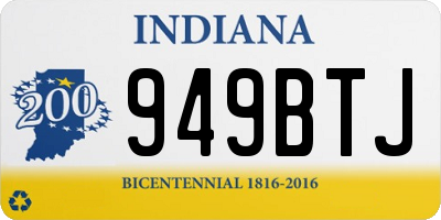 IN license plate 949BTJ