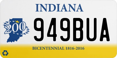 IN license plate 949BUA