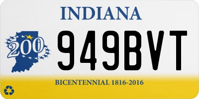IN license plate 949BVT