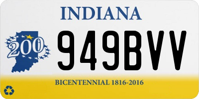 IN license plate 949BVV