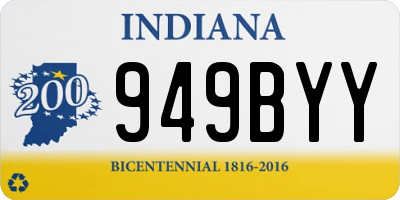 IN license plate 949BYY