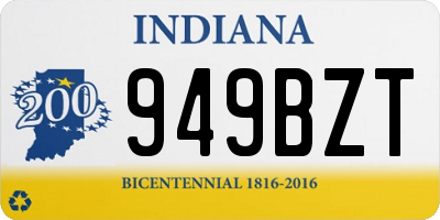 IN license plate 949BZT