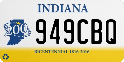 IN license plate 949CBQ