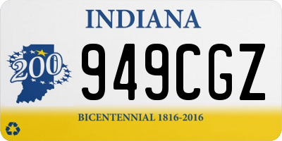 IN license plate 949CGZ