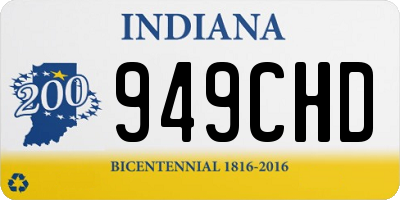 IN license plate 949CHD