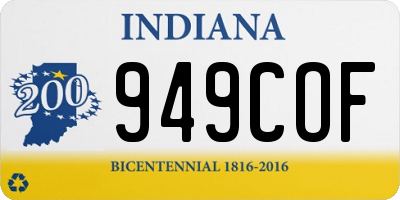 IN license plate 949COF