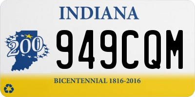 IN license plate 949CQM