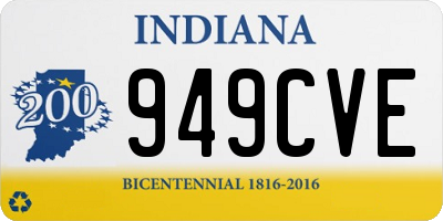 IN license plate 949CVE
