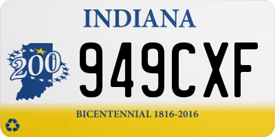 IN license plate 949CXF