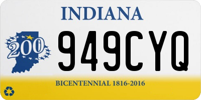 IN license plate 949CYQ