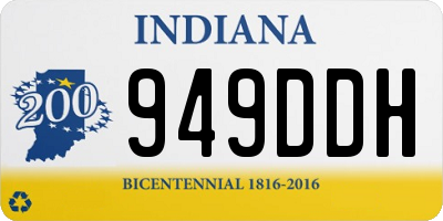 IN license plate 949DDH
