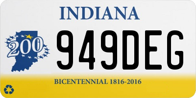 IN license plate 949DEG