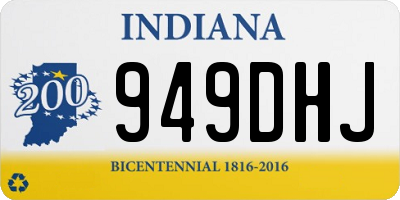 IN license plate 949DHJ