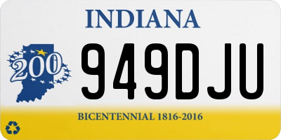 IN license plate 949DJU
