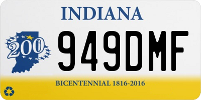 IN license plate 949DMF