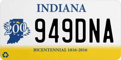 IN license plate 949DNA