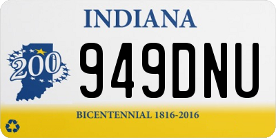 IN license plate 949DNU