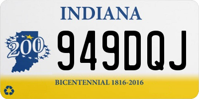 IN license plate 949DQJ