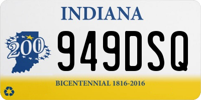 IN license plate 949DSQ