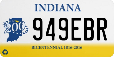 IN license plate 949EBR