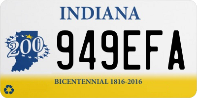 IN license plate 949EFA