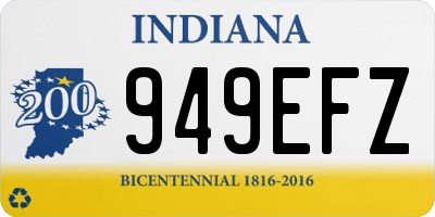 IN license plate 949EFZ