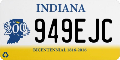 IN license plate 949EJC